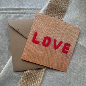 Love Square Greeting Card